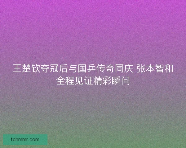 王楚钦夺冠后与国乒传奇同庆 张本智和全程见证精彩瞬间