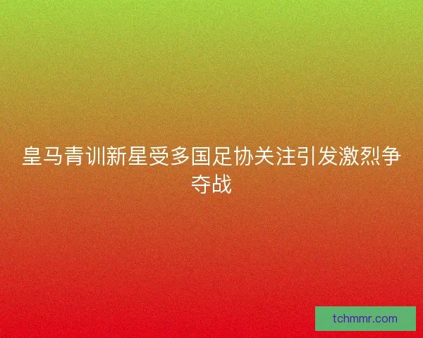 皇马青训新星受多国足协关注引发激烈争夺战